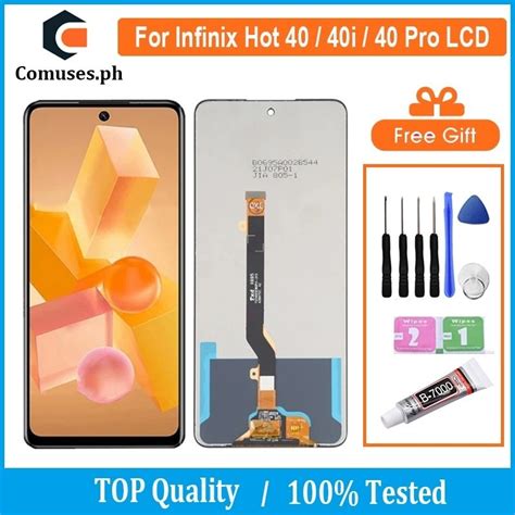 Original LCD For Infinix Hot 40 40i 40 Pro LCD Display Touch Screen Digitizer Assembly