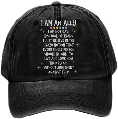 Amazon I Am An Ally Hat LGBTQ Lesbian Trans Gay Pride Month We The People Means Everyone