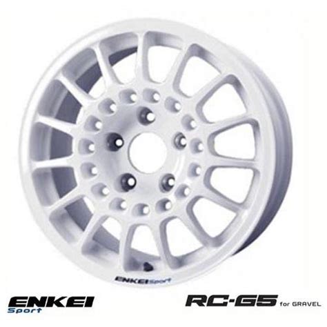 ENKEI Sports RC G5 for GRAVEL 15インチ 6 5J 4H 100 40 ホワイト 1本 エンケイ