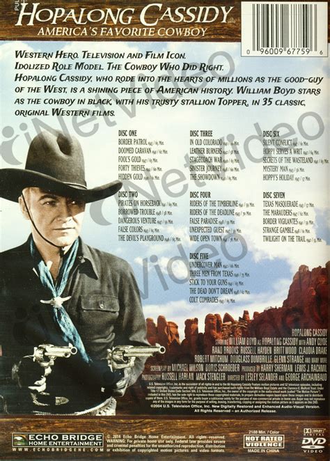 Hopalong Cassidy Ultimate Collectors Edition 35 Classic Hopalong Films Boxset On Dvd Movie