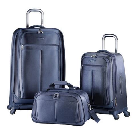 New Samsonite 3 Piece Spinner Luggage Set Blue 29 21 Suitcase And Carry