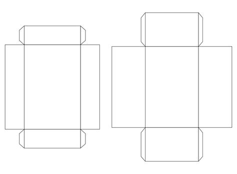 Rectangle Box Template Printable