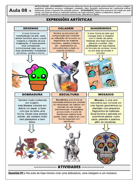 Aula 08 Expressoes Artisticas | PDF