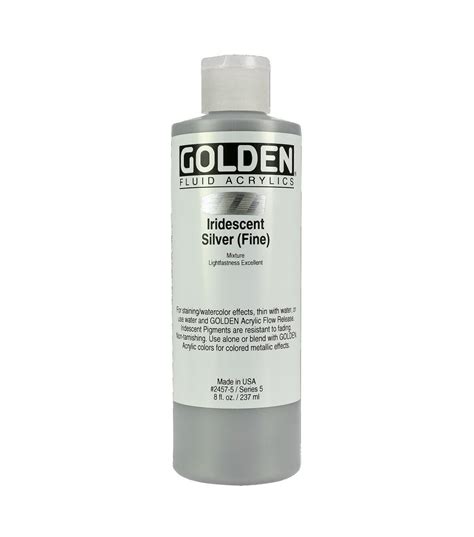 Golden Iridescent Fluid Acrylic 8 Oz Joann In 2023 Fluid Acrylics