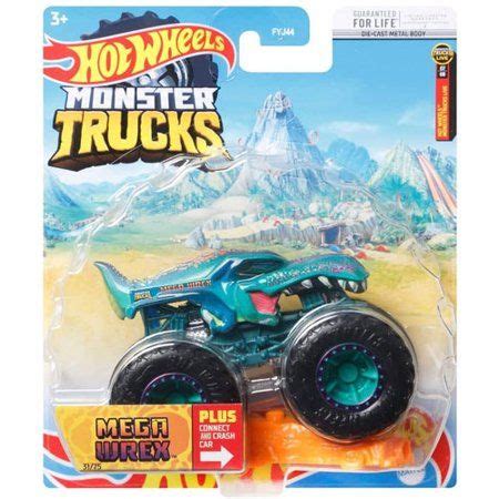 Mattel Hot Wheels Monster Trucks Mega Wrex Monster Trucks Live Artofit