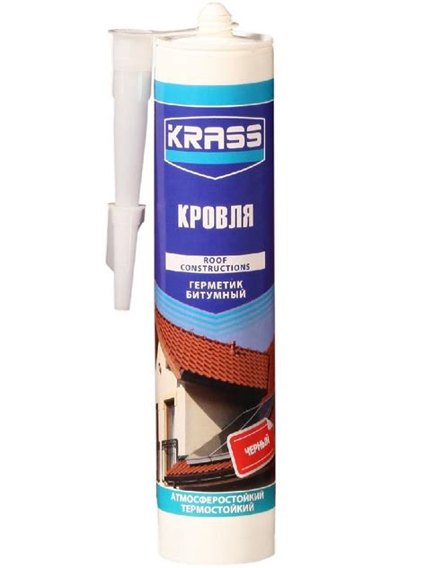 Купить Герметик битумный KRASS для крыш и кровли 300мл: цена, фото ...