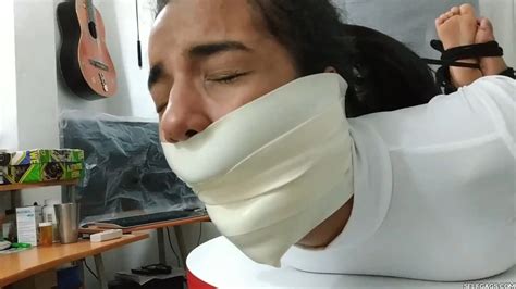 Tightly Hogtied With Insane Monster Gag Selfgags Brunette Porn Xhamster