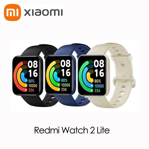 Глобальная версия Xiaomi Redmi Watch 2 lite Смарт-часы Bluetooth Mi ...
