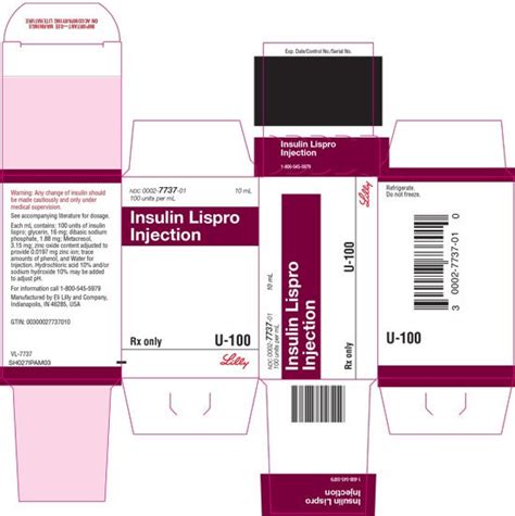 Insulin Lispro - FDA prescribing information, side effects and uses