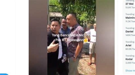 Momen Ketua Rt Riang Prasetya Adu Mulut Dengan Pemilik Ruko Pluit