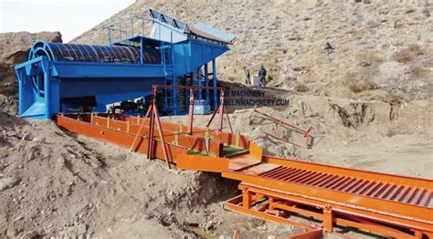 Alluvial River Sand Mine Gravity Separator Wash Mining Portable Washing