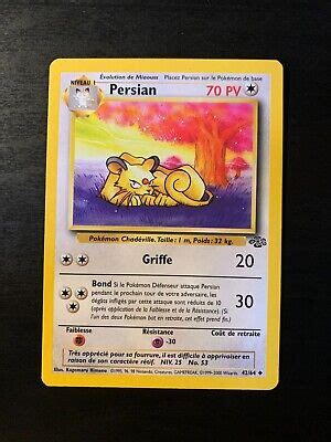 Carte Pokémon Persian 42 64 Edition 2 Jungle Wizards Française eBay