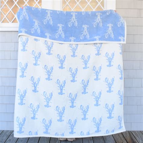 Sara Fitz Anchor ChappyWrap Reversible Baby Blanket