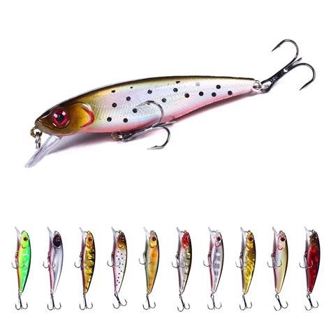 1Pcs Hengjia Floating Minnow Fishing Lure 8 8CM 9 2G Artificial Plastic