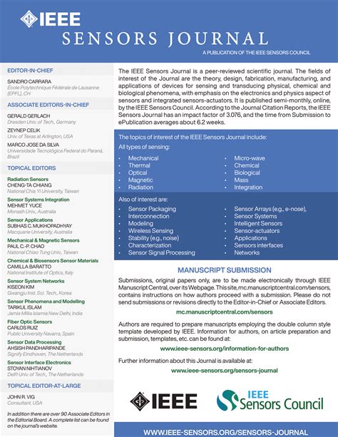 Publicity Documents IEEE Sensors Council