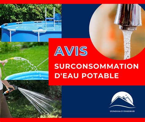 Avis De Surconsommation D Eau Potable Aux Usagers Du R Seau D Aqueduc