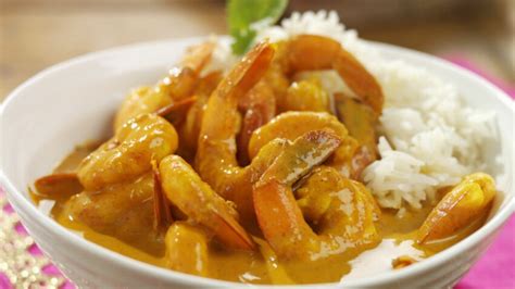 Gambas La Cr Me Cognac Et Curry Rapide D Couvrez Les Recettes De