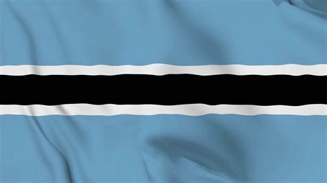 Realistic Republic Of Botswana Waving Flag Smooth K Video Seemless