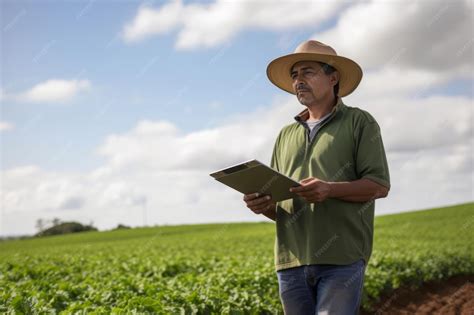 O Que É Agricultor - Agricultor brasileiro no campo desenvolvimento de plantações agrícolas ...