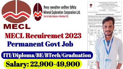 MECL Recuiremet 2023 Permanent Govt Job ITI Diploma Degree