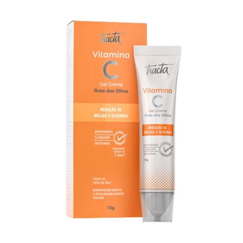 Gel Creme Área Dos Olhos Vitamina C Tracta Antioxidante Firmador