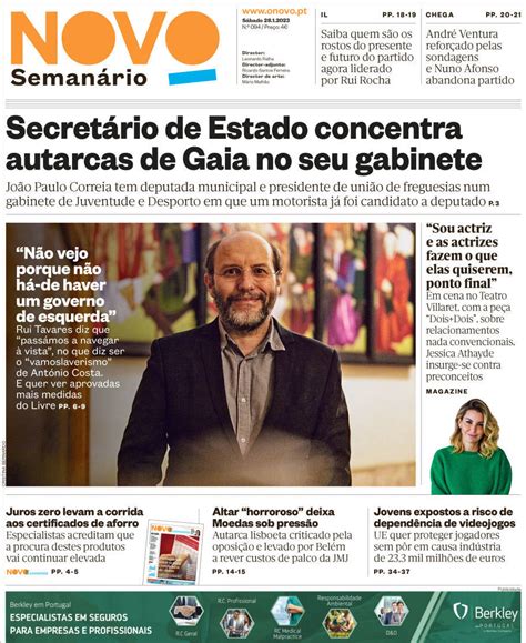 Capa Novo Semanário 28 Janeiro 2023 Capasjornaispt