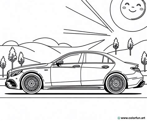 Coloriage De La Mercedes Benz T L Charger Ou Imprimer Gratuitement