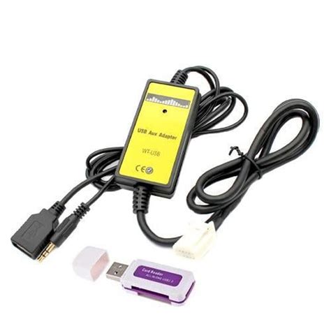 ᐉ Адаптер для магнитолы для Lexus/Toyota WT-USB QX005 USB/AUX/MP3 6+6 пин