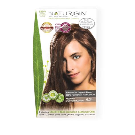 Naturigin Permanent Hair Colour Medium Copper Blonde 6 34 Salwaz Beauty Salon