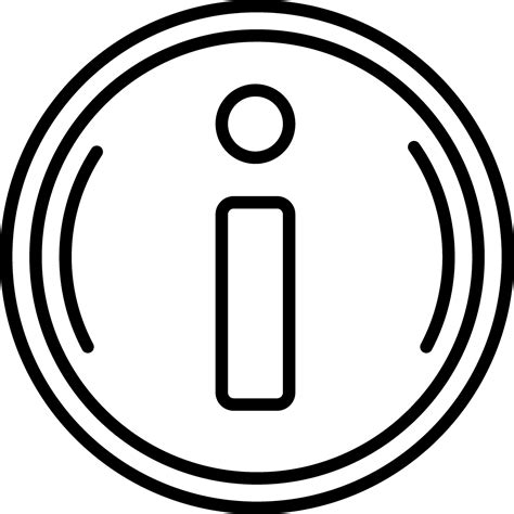 Info Button Icon In Thin Line Art 25009617 Vector Art At Vecteezy