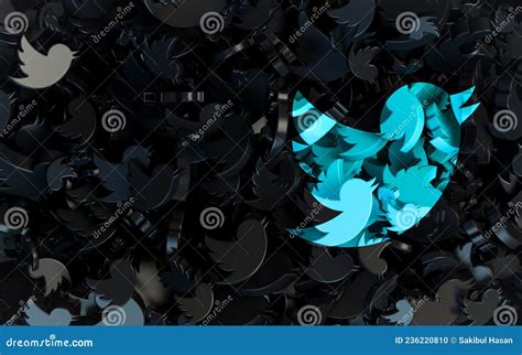 Twitter Sign Dark Abstract Iconic Background for Web and Social Banner ...