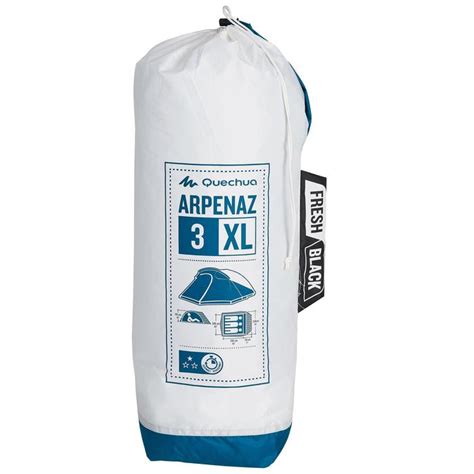 Campingzelt Arpenaz 3 XL Fresh&Black für 3 Personen weiß Quechua ...