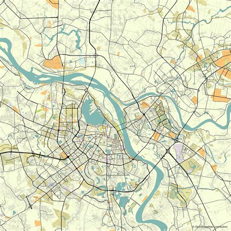 premium vector vector city map  hanoi vietnam