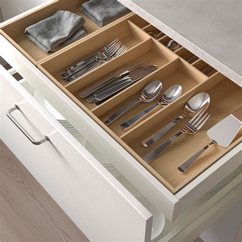 UPPDATERA лоток для столовых приборов светлый бамбук 52x50 см | IKEA ...