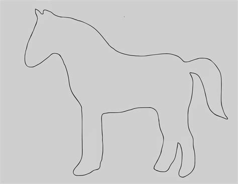 Шаблон коня для вырезания - 67 фото