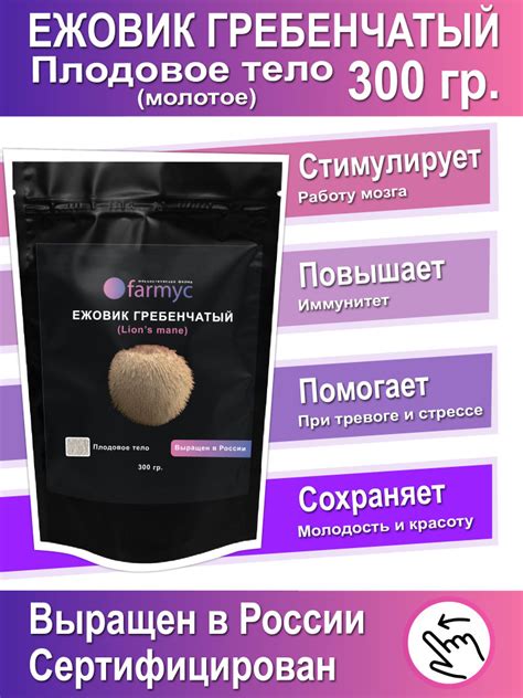 Ежовик (Ежевик) гребенчатый, 300 грамм - купить с доставкой по выгодным ...