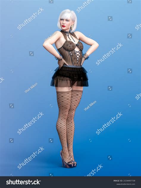 Beautiful Sexy Woman Black Lace Lingerie Stock Illustration Shutterstock