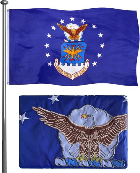 Amazon.com : Mosprovie Air Force Flag 3x5 Double Sided Embroidered