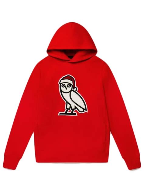 Ovo Holiday Owl Hoodie Ovo Santa Icon Hoodie