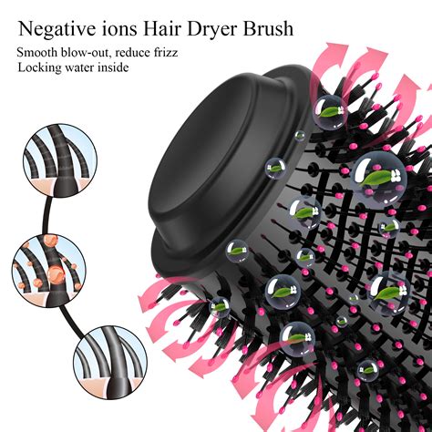 Hot Air Brush Hair Dryer And Styler Straightening And Drying