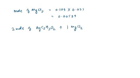 Solved What Mass In G Of Agcl Is Formed From The Reaction Of Ml