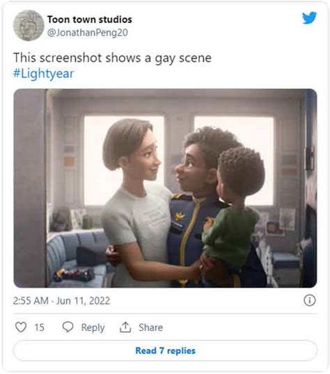 Le film Lightyear de Pixar interdit dans 14 pays à cause d une scène de baiser gay Aube Digitale
