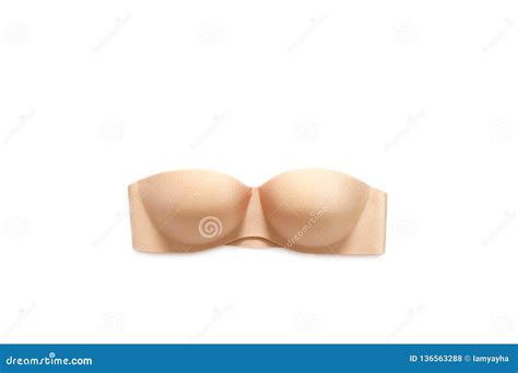 Beautiful Beige Underwear Isolated Set Of Fashionable Accessory Lingerie Bikini Copy Space