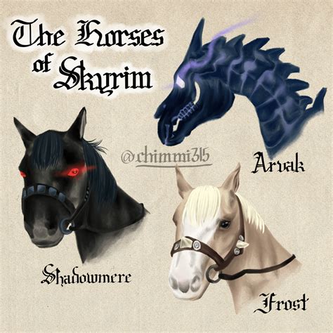 the horses of skyrim : skyrim