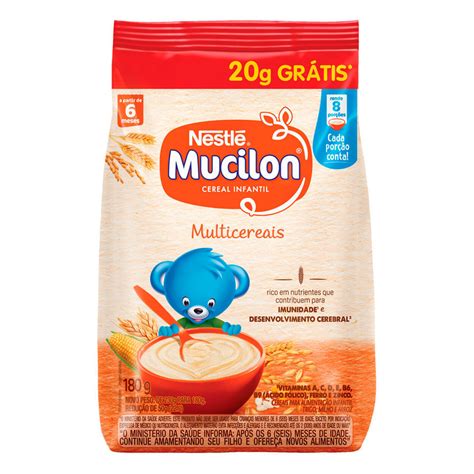 Como Se Escreve Mucilon - Mucilon Nestlé Multicereais Cereal Infantil 180g Grátis 20g - Carrefour