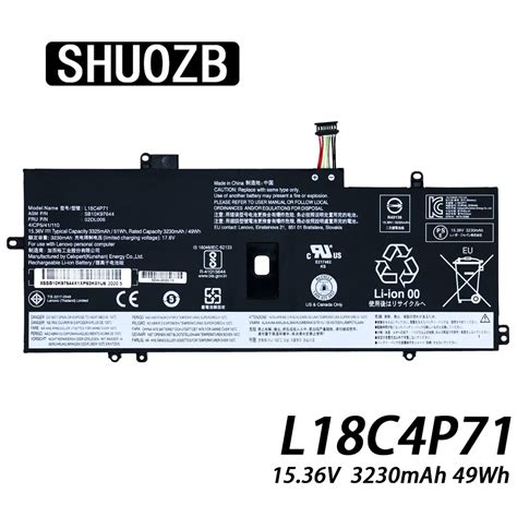 Shuozb L M P Battery For Lenovo Thinkpad X C X Carbon Year