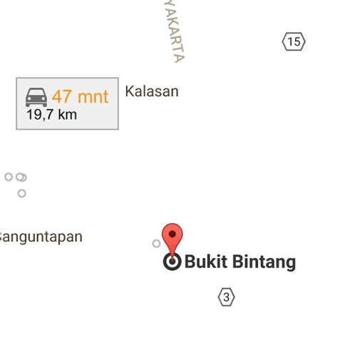 google maps yogyakarta  bukit bintang