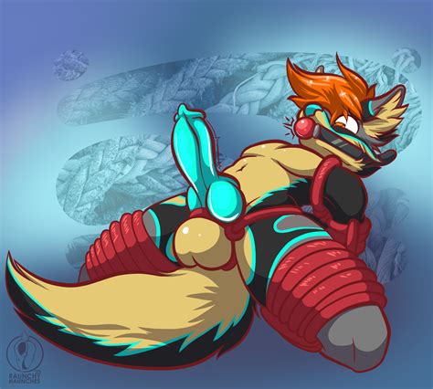 Comm Tied Up Folfsky By Raunchyhaunches Hentai Foundry