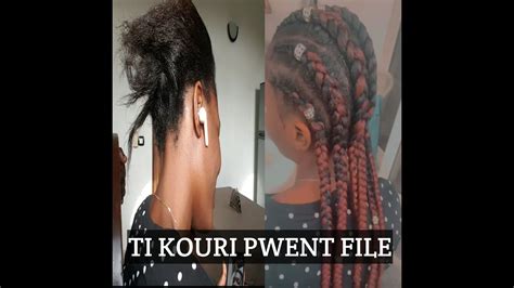 COIFFURE TI KOURI PWENT FILE Part 2 YouTube