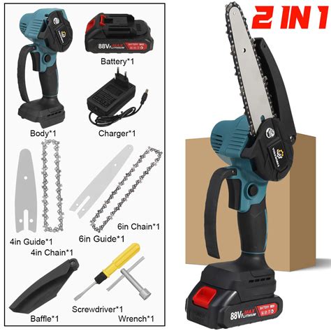 Violeworks 88vf 4 6 Brushless Electric Chain Saw Cordless Pruning Chainsaw Wood Cutter For